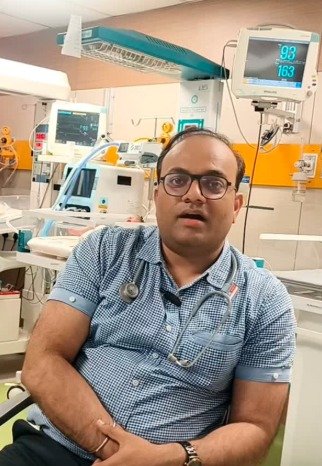Dr. Shubhanshu Saini, pediatrician and newborn specialist in Jangpura, New Delhi